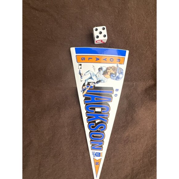 Bo Jackson Kansas City Royals Sticker Pennant 1980s Memorabilia - Picture 2 of 2